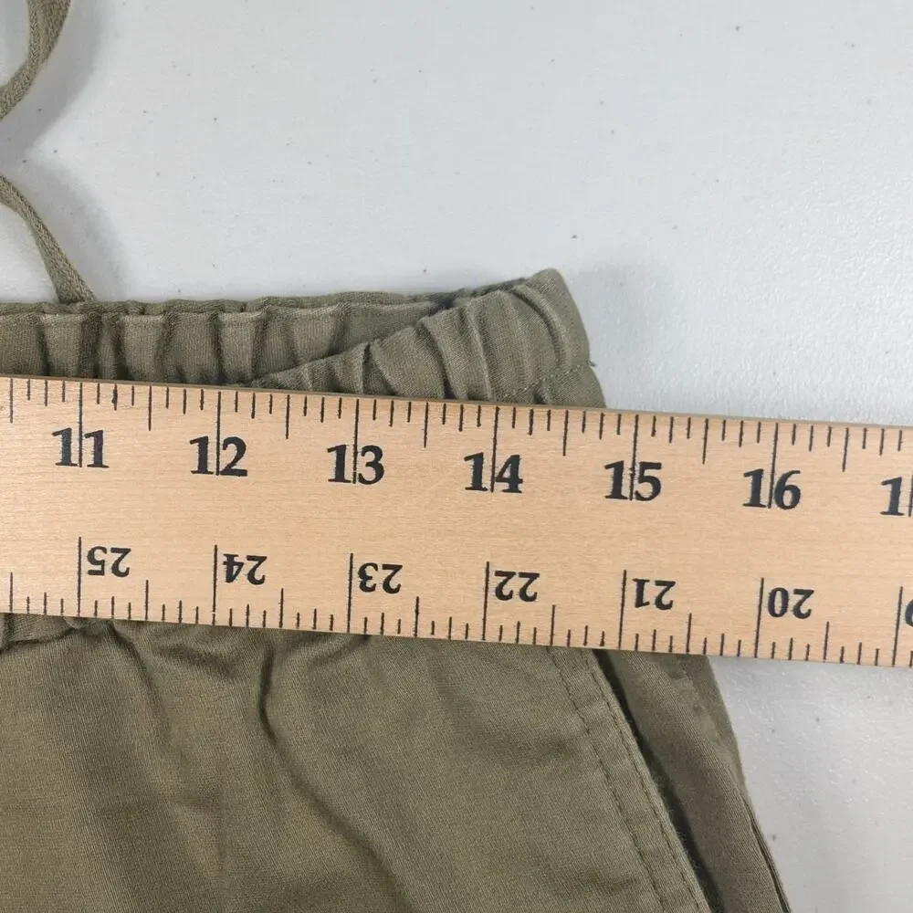 Banana Republic Traveler Pants Mens Small Green Casual Drawstring Pants